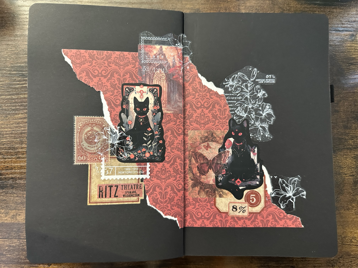 Art journal ⎢Collage rouge "Incarnation"