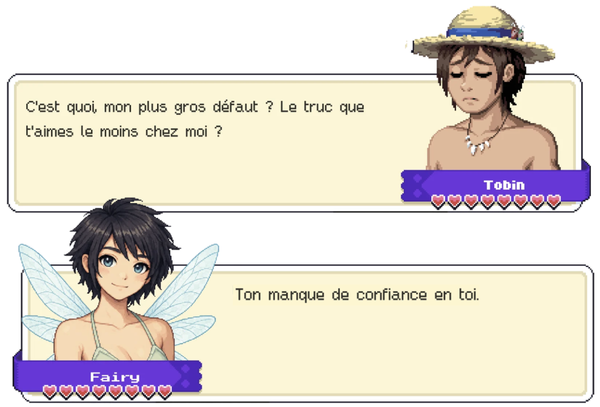 Extrait de dialogues de Moonstone Island, BD Fan art